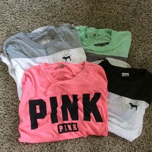 VS Pink Open back Long Sleeve Bundle